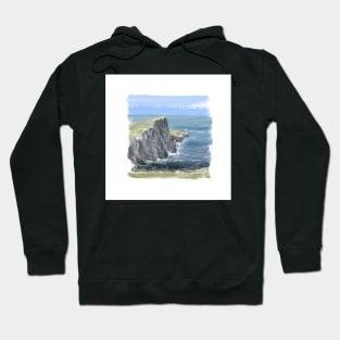 Neist Point Lighthouse on the Isle of Skye Art Hoodie